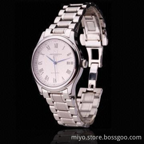 Men's Style Skeleton Automatic Watch in Stainless Steel Case and Bracelet, 3ATM WRC
